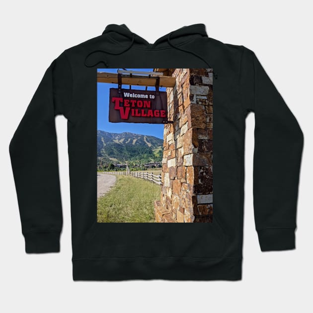 Teton Village, Wyoming Hoodie by irishmurr